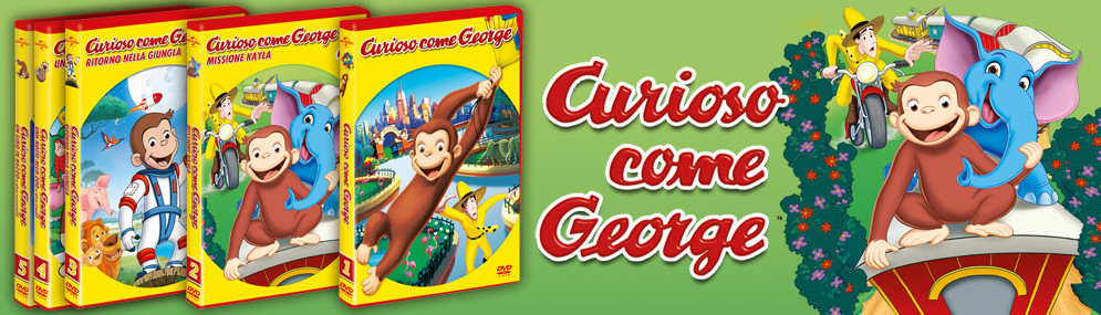 CURIOSO COME GEORGE dvd in edicola 